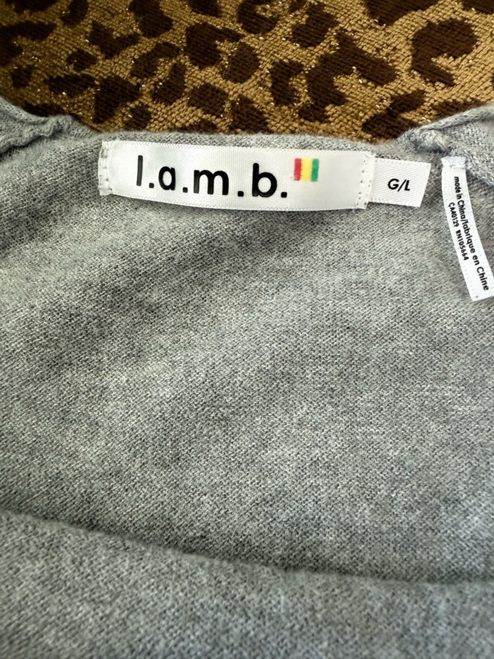 L.A.M.B Gray “Double” Sleeveless Cotton/Cashmere Top in Large - Picture 10 of 11
